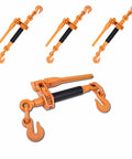 Heavy Duty Ratchet Binder 4 Pack Folding Handle Load Binder for 5/16 and 3/8 Grade 70 Chain, 7100 Lbs Working Load Limit