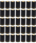 Pro Grade PVC Heat Shrink Capsules For Wine Bottles 100 Pack Black Sealer Shrink Caps For Professional Winemaking Home Use And Cellars