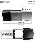 BT30 ATC Spindle Housing Kit With Five Premium Bearings Air Cylinder And Beefed Up Mounting Bracket For Smooth Rolling Killer CNC Router Setup dimensions illustration