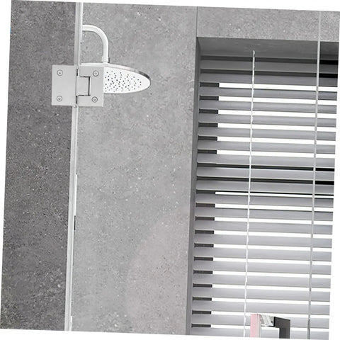 Brushed Stainless Glass Shower Door Hinge, 180 Degree Clamp For 4mm Frameless Shower Stall, Heavy Duty 304 Stainless Steel