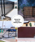 Heavy Duty Automatic Sliding Gate Opener CK1200 with Chain Drive, Three Quarter HP 550W AC Motor on different gates