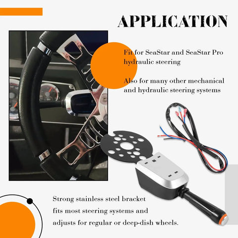 Blinker Style Bezel Switch PT1000-1P For Engine Trim And Jack Plate, Fits SeaStar Hydraulic Steering And Tilt, Cable Ready, Replacement For SeaStar Protrim PT1000-1P, Durable Stainless Bracket, Plug And Play Marine Dash Install