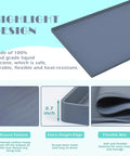 Waterproof Silicone Under Sink Mat 31x22 Inch, Heavy Duty Cabinet Liner with Raised Pattern and Extra Height Edge, Black