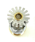 Top Shelf K8 Quick Response Pendent Fire Sprinkler designed for commercial job sites, shown from above with metallic finish.