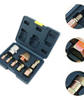 Hot Picks For Pros: Premium 8 Piece Tub Drain Extractor Tool Kit Featuring Chrome Molybdenum Steel Broken Screw Remover Set With Clear Threads, Heavy Duty Performance, And Precision Crafted Design For Easy DIY Home Projects. 8-piece case with threaded extractors