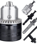 Beefy Keyed Drill Chuck Adapter Kit 1/2 Inch 20UNF With SDS Plus Shank And 1/4 Inch Hex Shank And 1/2 Inch Socket Square Female