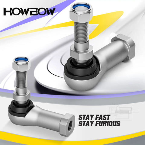 Heavy Duty Golf Cart Tie Rod End For Precedent And Tempo Models 2004 To 2026 Upgrade With Aluminum And Steel Construction For Longer Life And Smoother Steering Replaces OEM Parts 1020226 01 1022883 01 102022601 102288301, shown with threaded ends