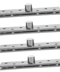 360 Degree Rotation Hidden Door Hinges Set 4 Pieces Stainless Steel Pivot Hinges for Wooden and Aluminum Doors Concealed
