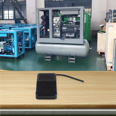 Foot Pedal Switch 10A 250V SPDT Momentary Non Slip Plastic Control With Protective Guard, black, in factory