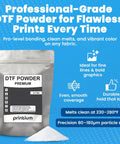 Hot Melt DTF Adhesive Powder For Transfers, 2.2 lb pack, lightweight fabrics friendly, clump free, crack and wash resistant.