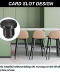 Silicone T Hole Stoppers 6.3mm 0.25in Pack Of 20 Soft Flexible Bottle Seal Plugs For Cable Glands And Holes Waterproof End Caps Black on chair leg