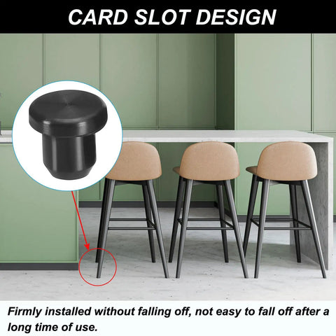 Silicone T Hole Stoppers 6.3mm 0.25in Pack Of 20 Soft Flexible Bottle Seal Plugs For Cable Glands And Holes Waterproof End Caps Black on chair leg