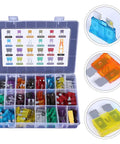 300 Pcs Zinc Alloy Mini Standard And Low Profile Car Blade Fuse Assortment Kit With Puller Tool for Cars, Trucks, RVs, Motorcycles