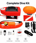 Complete Dive Kit featuring Tankless Scuba Diving System For Easy Underwater Breathing Portable Rechargeable Lung Tank