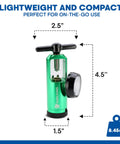 KOKAND green oxygen regulator with gauge, 0–15 LPM, CGA-870 fitting