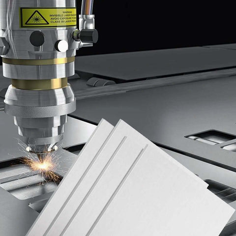 Laser cutting 4 Pack 6061 Aluminum Sheet Metal 3x12x1/8 Inch With Protective Film; polished surface crafting use