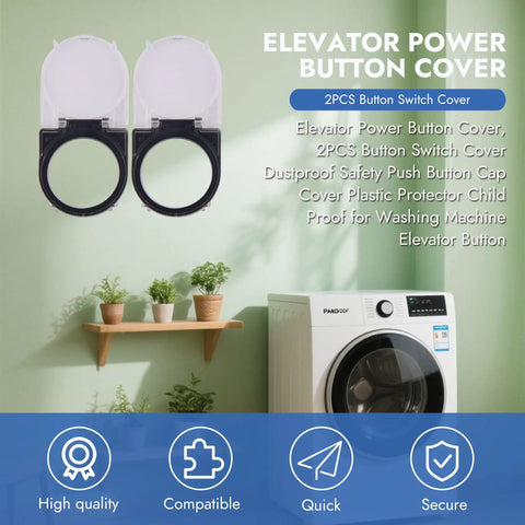 2 Pack PC Power Button Covers for Desktop Computers, Push Button Guard That Stops Accidental Shutdowns from Kids and Pets