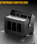 Waterproof 3 Gang Aluminum Rocker And Toggle Switch Box For Panels Rugged Mod Friendly Install For Pickup Truck UTV Off Road