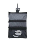 Detachable Accessory And Valuables Pouch For Golf Bags With Clip, Sage Grey, 3 Zip Pockets For Phone Keys Cards And Tees, Mesh Quick Access Pocket.