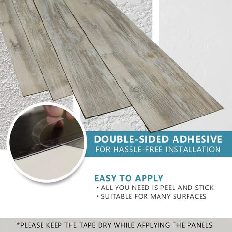 Vibe Ready Vinyl Wall Panels With Vintage Farmhouse Wood Pattern, Easy Peel And Stick Self Adhesive Tiles installation example