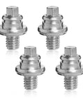 Four Piece Side Battery Terminal Bolts Featuring 3/8 Inch 16 Thread Fitment And Heavy Duty Carbon Steel Battery Post Extension Screws For Cars