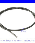 Heavy Duty Flexible Drive Shaft Compatible With Echo Gt Series Trimmers Replaces C506000030 shown with length measurements.