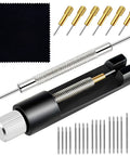 All In One Watch Link Repair Kit With Pin Remover And Double Ended Punch Includes Six Extra Pins Twenty Spring Bars