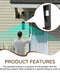 Vinyl Siding Mount Bracket For Video Doorbell Fits 4 Inch Vinyl Siding Hardie Board And Aluminum Black Finish Includes Screws