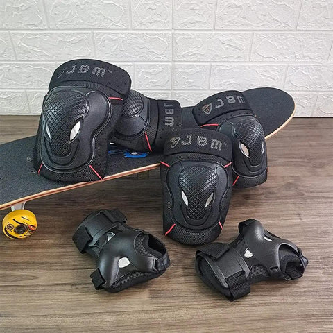 Adult And Youth Knee Pads Elbow Pads With Wrist Guards Protective Gear Set for biking, riding, cycling, scooters on skateboard