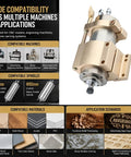 Heavy Duty CNC Spindle Clamp Bracket Aluminum Quick Release Water Cooled Mount, designed for 65mm and 80mm spindles.