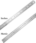 Aluminum Alloy Center Finder Square With 45 Degree Angle Guide Dead Center Layout Tool For Wood And Soft Metal Marking Ruler in inches and metric.