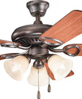 52 Inch Oil Brushed Bronze Ceiling Fan With Three Lights And B10 Bulbs Included CSA UL Dry Rated wide 52 inch sweep classic finish