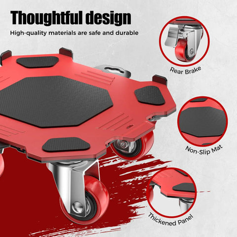 Heavy Duty Furniture Dolly Featuring Smooth Gliding Wheels And Reinforced Carbon Steel Frame Built As A Zero Sweat Appliance Mover with non-slip mat.