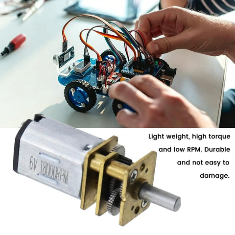Ultra Compact 6V Micro DC Geared Motor With 3mm Shaft For RC Cars Robots And DIY Toys 30 RPM Mini Metal Gear Reduction Motor