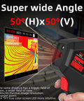 Rechargeable Handheld Infrared Thermal Camera With 240 By 240 Resolution displaying thermal image on screen.