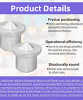 Two chrome-plated steel 48 Piece Dowel Center Pins Set Must Have For Woodworking Includes 1/4 Inch 5/16 Inch 3/8 Inch And 1/2 Inch Solid Dowel Centers display precise positioning features.