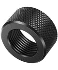 Universal 17mm Ball Head Nut Tightening Fastener For Phone Holders And Car Mounts Desk Stands And Dashcams Replacement Aluminum Alloy Screw On Mount Accessory For Cameras Tablets And Chargers Ideal For Pros And Live Streams, black threaded knurled nut