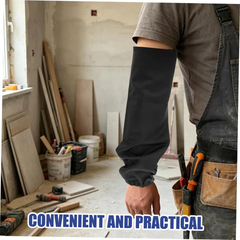 Super Tough Flame Resistant Welding Sleeves For Men And Women To Catch Burning Sparks And Dust While You Grind Steel Or Handle Daily Shop Tasks In Durable Black Fireproof Arm Guards