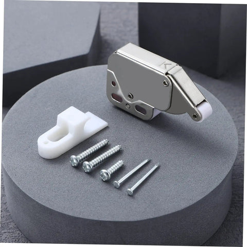 24 Pack Cabinet Door Kit Push In Latches For Cabinets Drawers And Wardrobes Keyless Spring Loaded Touch Release Bounce Catch Locks