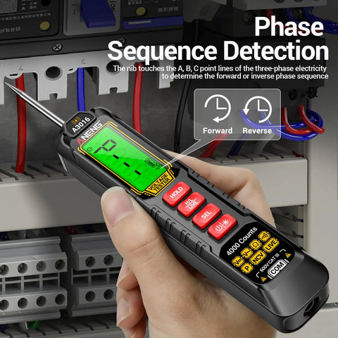 Rechargeable A3015 Upgrade 0.5V To 600V Multimeter And AC DC Test Light Handheld Circuit Tester Pen for phase sequence detection