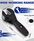 Ratcheting Tube Cutter For Tight Spaces With Ergonomic Handle And Sharp Blades That Easily Cut One Quarter Inch To One And One Eighth Inch Copper Brass And Aluminum Pipes Includes Three Steel Blades And Slip Free Gloves For DIYers And Pros