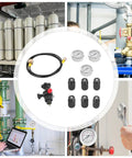 Beefed Up Pro Grade Heavy Duty Hydraulic Pressure Test Kit With Nitrogen Accumulator, components layout and usage scenarios.