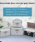 Lockable Medicine Storage Box With Key For Home And Outdoors On The Go This Durable Aluminum Safe Box Stores Meds And First Aid Gear