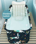 Portable Foldable Bathtub Kit For Adults Easy Setup Soaking Bath Tub Space Saving Standing Spa Tub with Standard Cushion