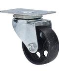 Heavy Duty 3 Inch Swivel Caster Wheel Pair Dual Bearing Cast Iron Housing Industrial Rubber Tread for utility cart
