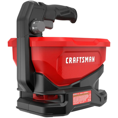 V20 Four Season Seed Spreader Handheld One Point Two Gal With 6 Speed Settings For Fertilizer Salt And Ice Melt Crazy Coverage