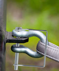 Pack Of Ten Heavy Duty Trailer Pins Two And Three Quarter Inch Long By One Quarter Inch Wide With PTO Pins installed on hitch.