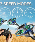 Foam RC Airplane With LED Lights Dope Jet Fighter Style 360 Degree Flip And Stunt Roll 2.4GHz Remote Control Plane flying over field