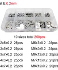 Ultra Thin Stainless Steel Flat Washer Set DIN 988 M2 M3 M4 M5 M6 M7 M8 0.3mm Thick 250 Pcs Corrosion Resistant Shim Gasket Assortment Kit With Smooth Edges Slick Space Saving Slim Profile For Compact Assemblies Electronics Automotive DIY Projects, 0.2mm washers in storage box