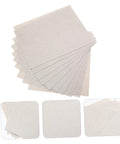Cuttable Mica Plates For Microwave Insulation Gasket Heat Resistant Waveform Sheets, 10 Pack displayed in a stack